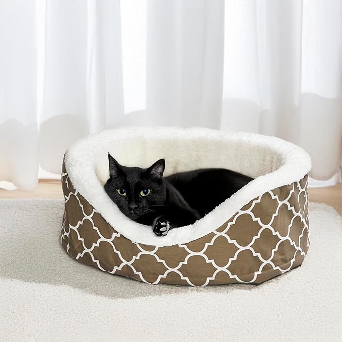 MidWest Homes for Pets Orthoperdic Egg-Crate Nesting Pet Bed w/ Teflon Fabric Protector, XS Brown
