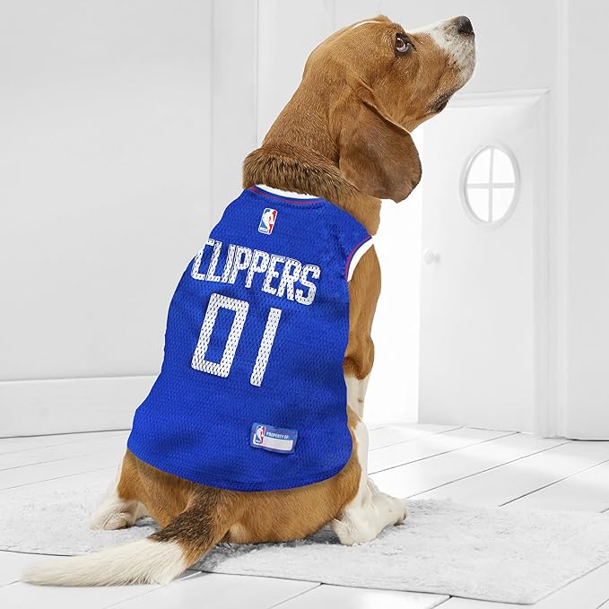 Pets First NBA LOS ANGELES CLIPPERS DOG Jersey, Small - Tank Top Basketball Pet Jersey