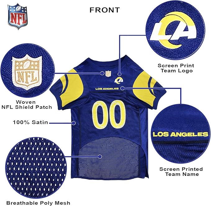 NFL LOS ANGELES RAMS DOG Jersey, X-Small