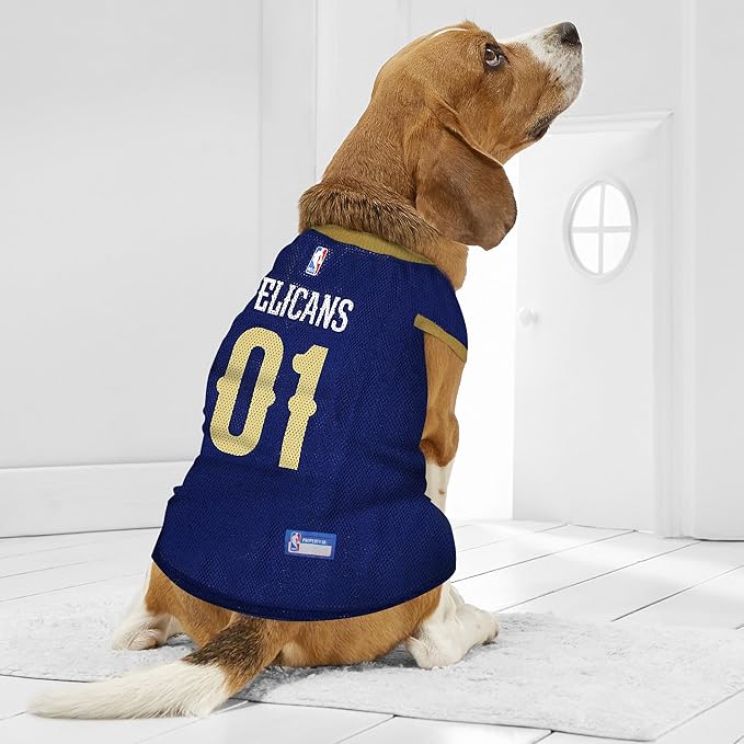 Pets First NBA NEW ORLEANS PELICANS DOG Jersey, X-Large - Tank Top Basketball Pet Jersey