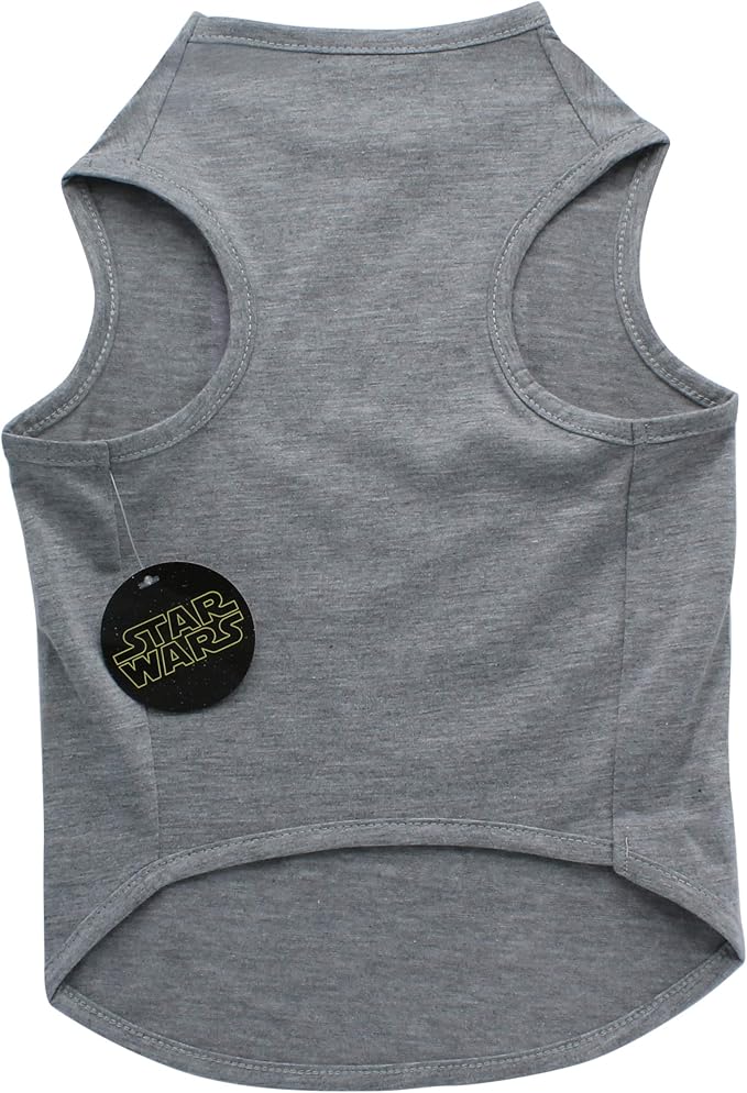 Star Wars for Pets Gray Leia Dog Tank | Princess Leia Dog Shirt for Large Dogs | Size X-Large | Soft, Cute, and Comfortable Dog Clothing and Apparel, Cute Dog Clothes