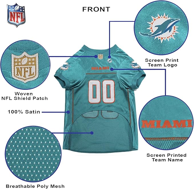 NFL MIAMI DOLPHINS DOG Jersey, X-Small