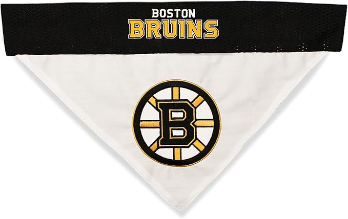 NHL Boston Bruins Bandana for Dogs & Cats, Large/X-Large. - Cute & Stylish Bandana! The Perfect Hockey Fan Scarf Bandana, Great for Birthdays Or Any Party!
