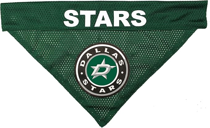 NHL DALLAS STARS BANDANA for DOGS & CATS, Small/Medium. - Cute & Stylish Bandana! The Perfect HOCKEY FAN Scarf Bandana, great for Birthdays or any Party!
