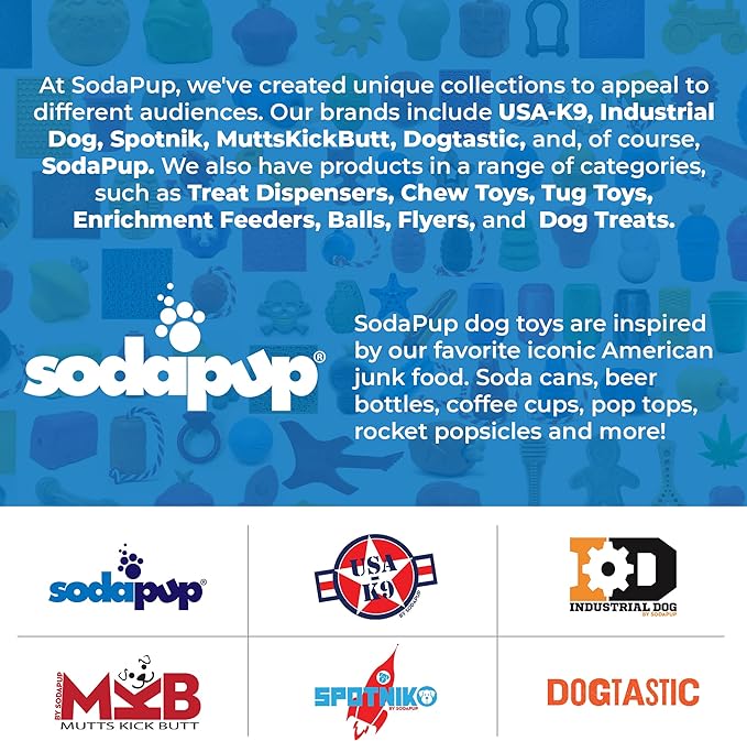 SodaPup Swiss Cheese Wedge – Durable Dog Chew Toy Made in USA from Non-Toxic, Pet Safe, Food Safe Nylon for Mental Stimulation, Clean Teeth, Fresh Breath, Problem Chewing, Calming Nerves & More