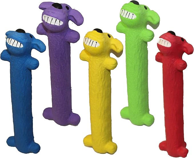 HDP Mini Loofa Latex Dog Toy Color: Mini Loofa Size:Pack of 3