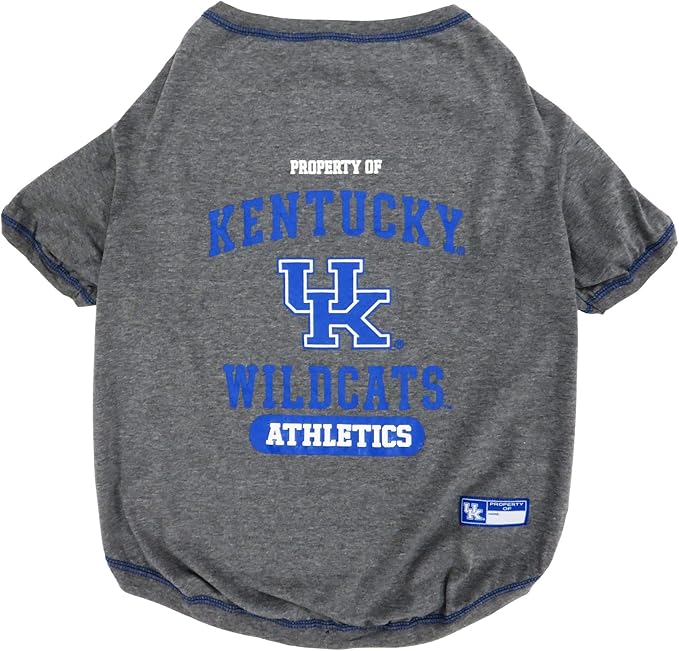 Pets First Collegiate KENTUCKY WILDCATS Dog T-Shirt, X-Small. - Licensed Shirt for Pets Team Colored with Team Logos.- Premium Stretchable Materials for the Comfrot of your Dog & Cat.
