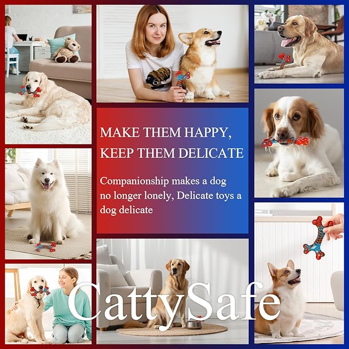 Tough Dog Toys for Aggressive Chewers, Indestructible Dog Chewers for Medium Large Breeds, Dogs Chew Toys Bone, Dogs Toys to Keep Them Busy, Boredom Toy for Large Breed, Bacon Flavor