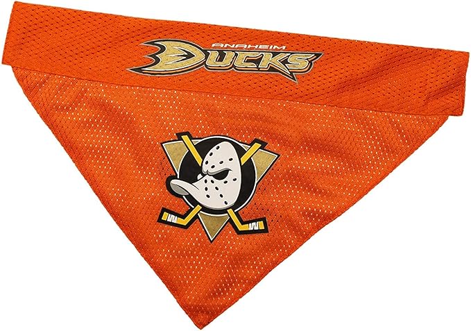 NHL ANAHEIM DUCKS BANDANA for DOGS & CATS. - Cute & Stylish Bandana! The Perfect HOCKEY FAN Scarf Bandana, great for Birthdays or any Party!