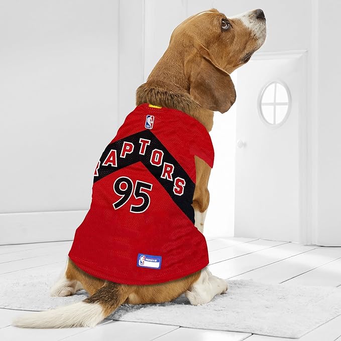 Pets First NBA Toronto Raptors Dog Jersey - Tank Top Basketball Pet Jersey, Small (RAP-4047-SM)