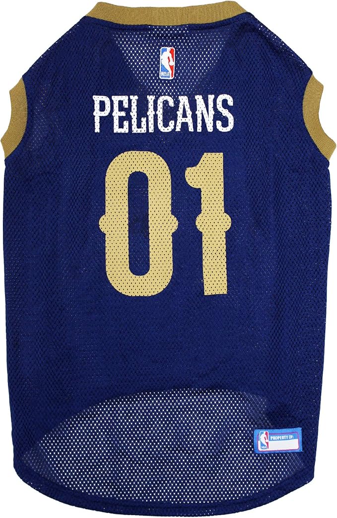 Pets First NBA NEW ORLEANS PELICANS DOG Jersey, X-Large - Tank Top Basketball Pet Jersey