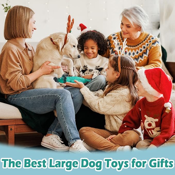 Dog Toys for Aggresive Chewers:Tough Dog Toys for Large Dogs - Indestructible Dog Toy- Heavy Duty Dog Toys for Small/Medium/Large Dogs Breed to Keep Them Busy