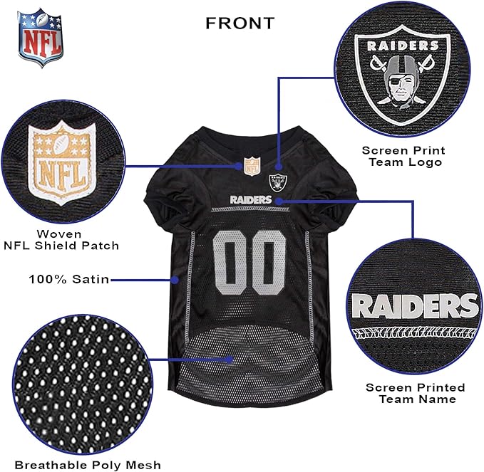 NFL OAKLAND RAIDERS DOG Jersey, XX-Large