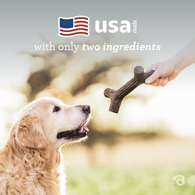 Benebone Maplestick Durable Dog Chew Toy for Aggressive Chewers, Real Maplewood, Made in USA, Small