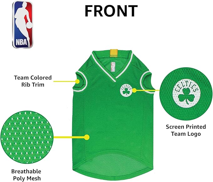 Pets First NBA BOSTON CELTICS DOG Jersey, Small - Tank Top Basketball Pet Jersey