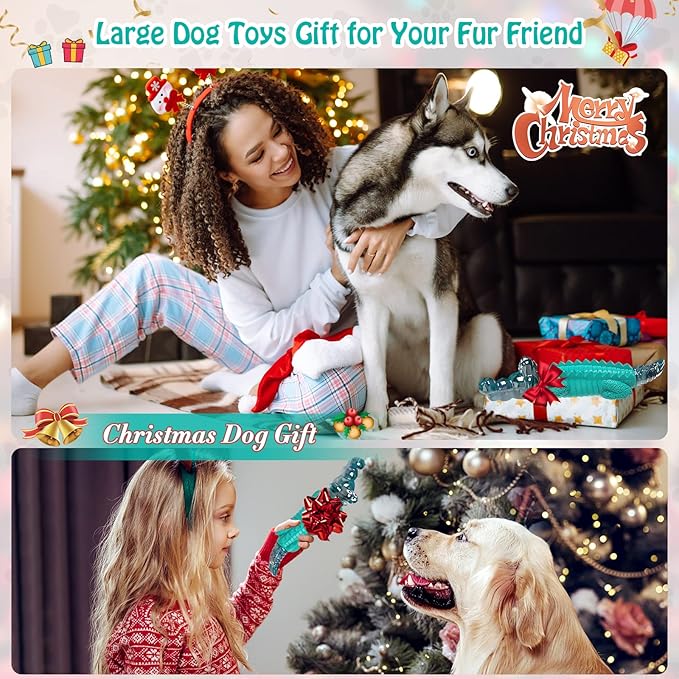 Dog Toys for Aggresive Chewers - Tough,Indestructible Dog Toys for Large, Medium,Small Breed to Keep Them Busy