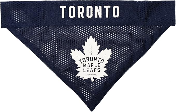 NHL Toronto Maple Leafs Bandana for Dogs & Cats, Small/Medium. - Cute & Stylish Bandana! The Perfect Hockey Fan Scarf Bandana, Great for Birthdays Or Any Party!