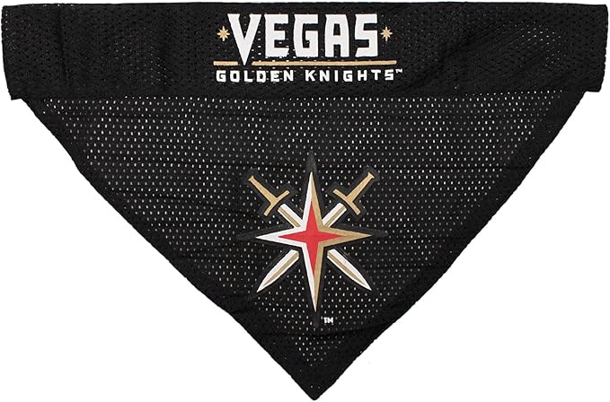 NHL LAS VEGAS GOLDEN KNIGHTS BANDANA for DOGS & CATS, Large/X-Large. - Cute & Stylish Bandana! The Perfect HOCKEY FAN Scarf Bandana, great for Birthdays or any Party!