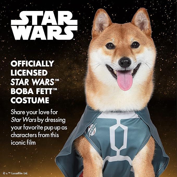 Boba Fett Dog Costume - Extra Small - Officially Licensed Star Wars Halloween Costume