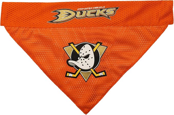 NHL ANAHEIM DUCKS BANDANA for DOGS & CATS. - Cute & Stylish Bandana! The Perfect HOCKEY FAN Scarf Bandana, great for Birthdays or any Party!