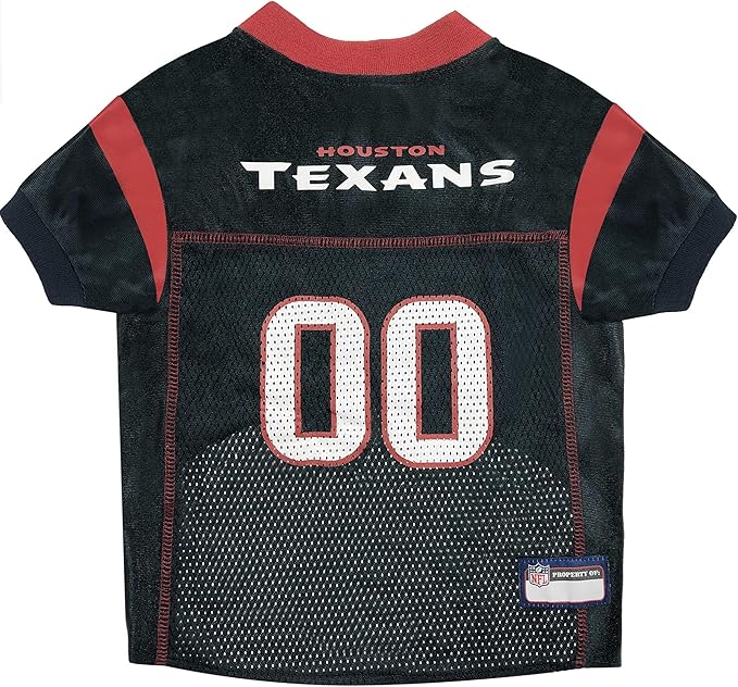 NFL Housotn Texans Dog Jersey, Size: Small. Best Football Jersey Costume for Dogs & Cats. Licensed Jersey Shirt
