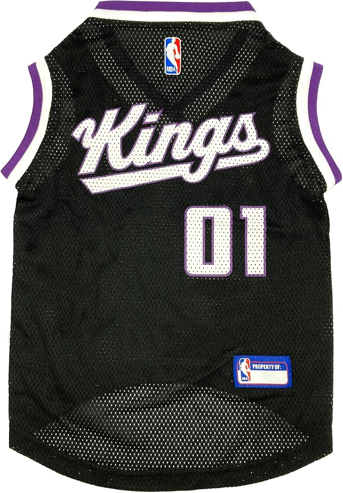 Pets First NBA Sacramento Kings Mesh Dog Jersey, Large