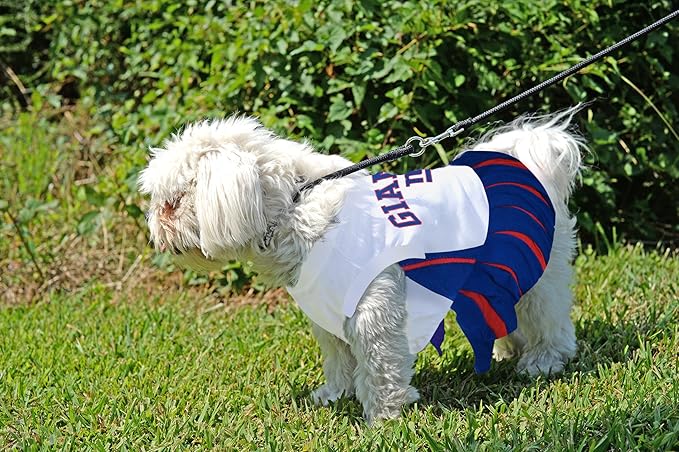 New York Giants NFL Cheerleader Dress For Dogs - Size X-Small