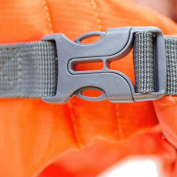 Outward Hound Granby Splash Dog Life Jacket, High-Buoyancy Dog Life Vest for Swimming, Boating, and Water Safety, XS, Orange