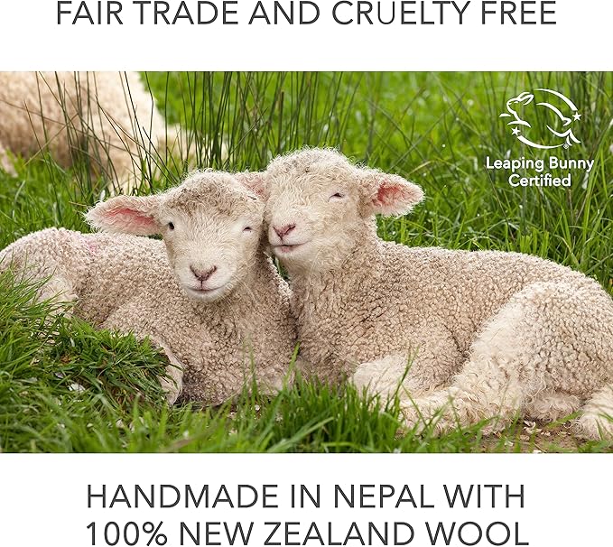 Wool Dryer Balls by Friendsheep 3 Pack XL Organic Premium Reusable Cruelty Free Handmade Fair Trade No Lint Fabric Softener Lavender Fields Bee Flower