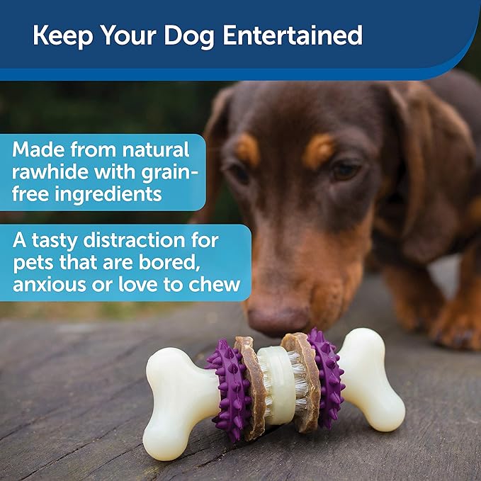 PetSafe® Busy Buddy® Bristle Bone®, Medium, Helps Keep Your Dog's Teeth Clean, Long-Lasting Playtime