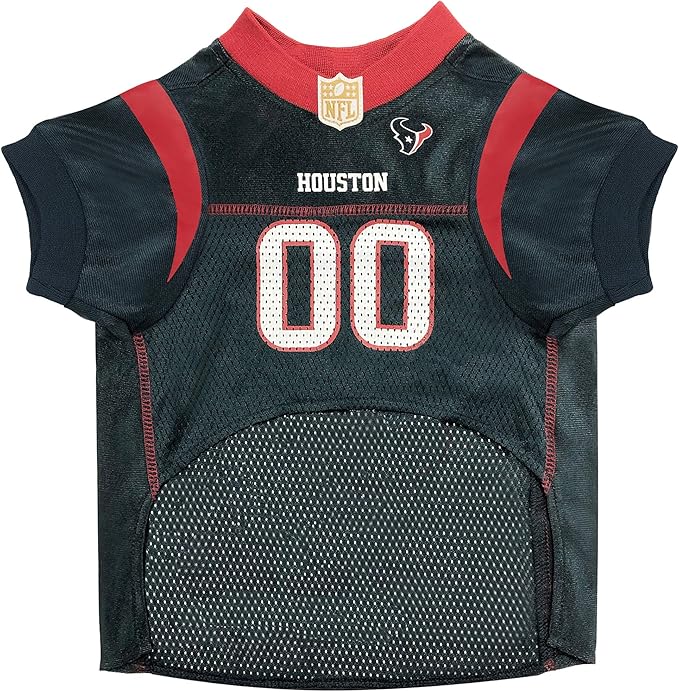 NFL Housotn Texans Dog Jersey, Size: Small. Best Football Jersey Costume for Dogs & Cats. Licensed Jersey Shirt
