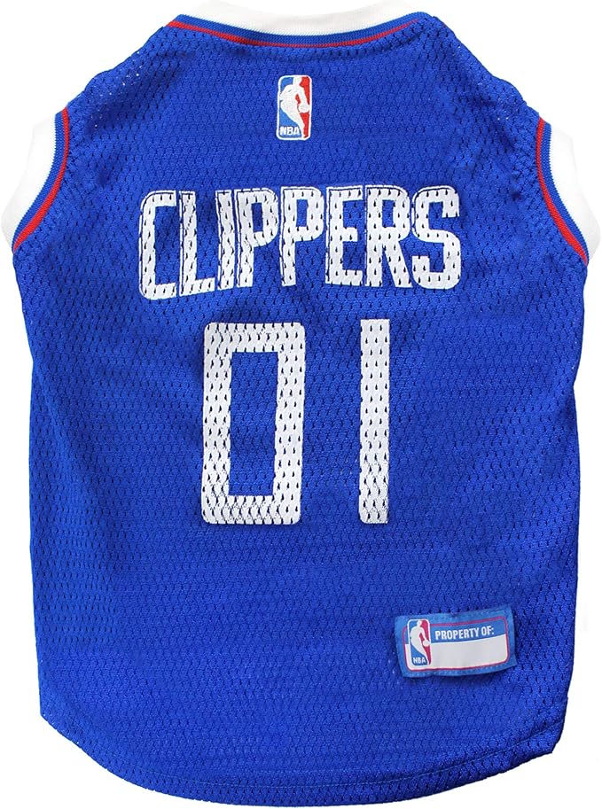 Pets First NBA LOS ANGELES CLIPPERS DOG Jersey, Small - Tank Top Basketball Pet Jersey