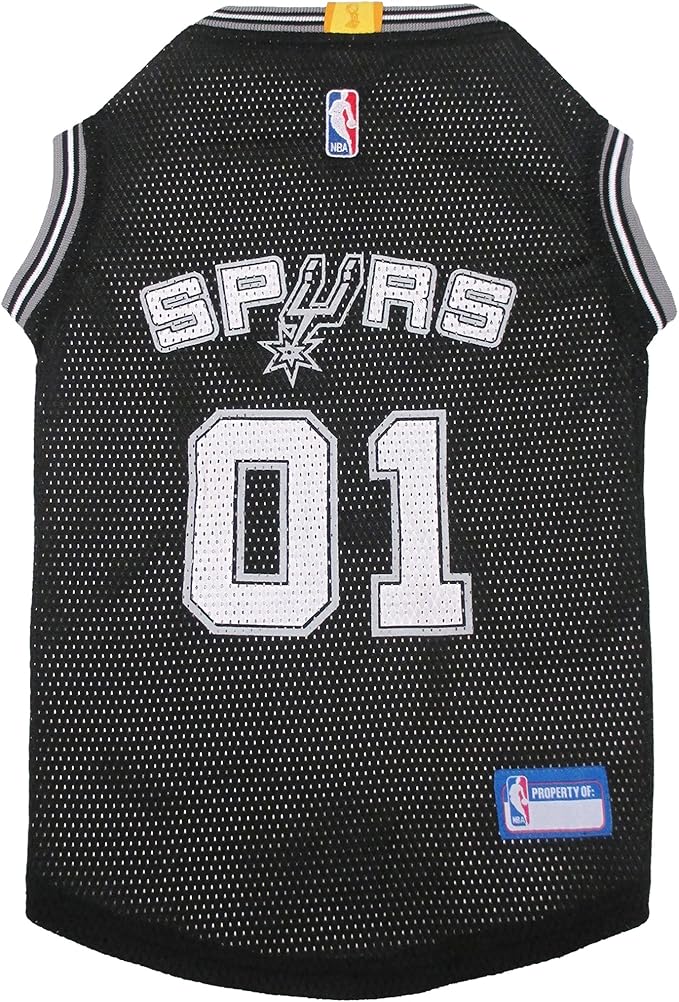 NBA SAN ANTONIO SPURS DOG Jersey, X-Large - Tank Top Basketball Pet Jersey