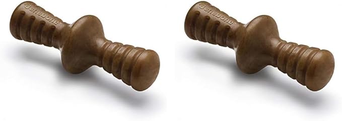 Benebone Zaggler Rolling Dog Chew Toy for Aggressive Chewers, Real Bacon, Made in USA, Small (Pack of 2)