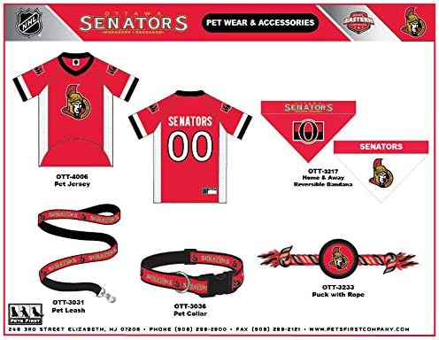 NHL OTTOWA SENATORS BANDANA for DOGS & CATS, Large/X-Large. - Cute & Stylish Bandana! The Perfect HOCKEY FAN Scarf Bandana, great for Birthdays or any Party!