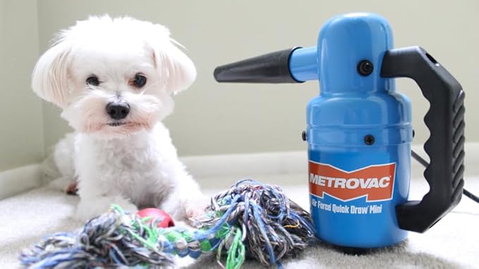 METROVAC PED-500 Quick Draw Compact Pet Dryer Mini - High-Velocity Airflow, Lightweight and Portable, Quiet Operation, Durable Construction, Ideal for All Pet Sizes