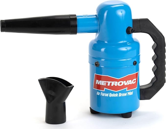 METROVAC PED-500 Quick Draw Compact Pet Dryer Mini - High-Velocity Airflow, Lightweight and Portable, Quiet Operation, Durable Construction, Ideal for All Pet Sizes