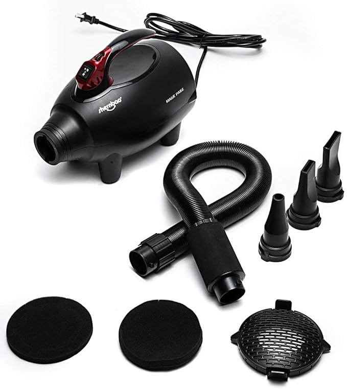 shernbao High Velocity Professional Dog Pet Grooming Hair Drying Force Dryer Blower 4.5HP (PBD-701H)