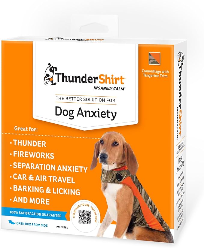 ThunderShirt for Dogs, XX Small, Camo Polo - Dog Anxiety Vest