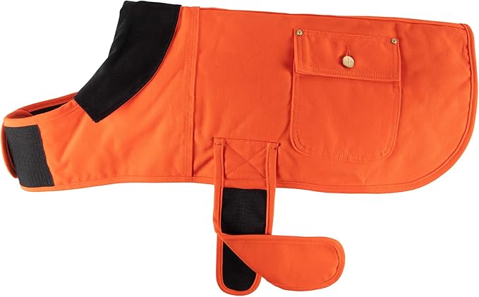 Carhartt Gear P0000340 Firm Duck Insulated Dog Chore Coat Large Hunter Orange