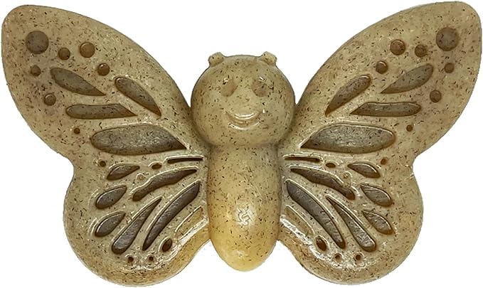 SodaPup Butterfly – Durable Dog Chew Toy Made in USA from Non-Toxic, Pet Safe, Food Safe Nylon Material for Mental Stimulation, Clean Teeth, Fresh Breath, Problem Chewing, Calming Nerves & More