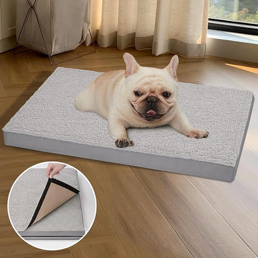 ABE Orthopedic Dog Bed Medium Size, Washable with Removable Cover, Crate Dog Bed Replacement