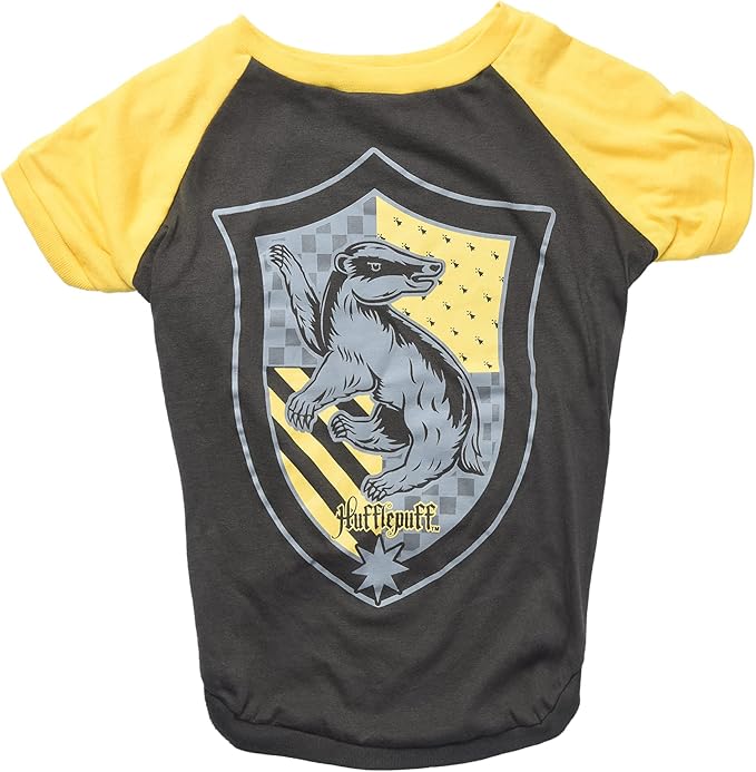 Harry Potter Hufflepuff Pet T-Shirt in Size Extra Large | XL Dog T-Shirt, Harry Potter Dog Shirt | Harry Potter Dog Apparel & Accessories for Hogwarts Houses, Hufflepuff, FF19290