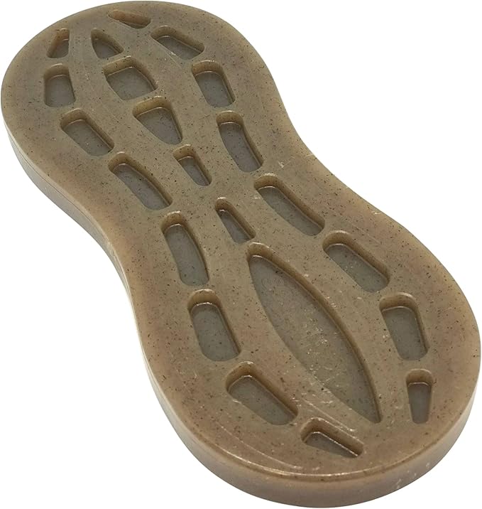 SodaPup Peanut – Durable Dog Chew Toy Made in USA from Non-Toxic, Pet Safe, Food Safe Nylon Material for Mental Stimulation, Clean Teeth, Fresh Breath, Problem Chewing, Calming Nerves & More