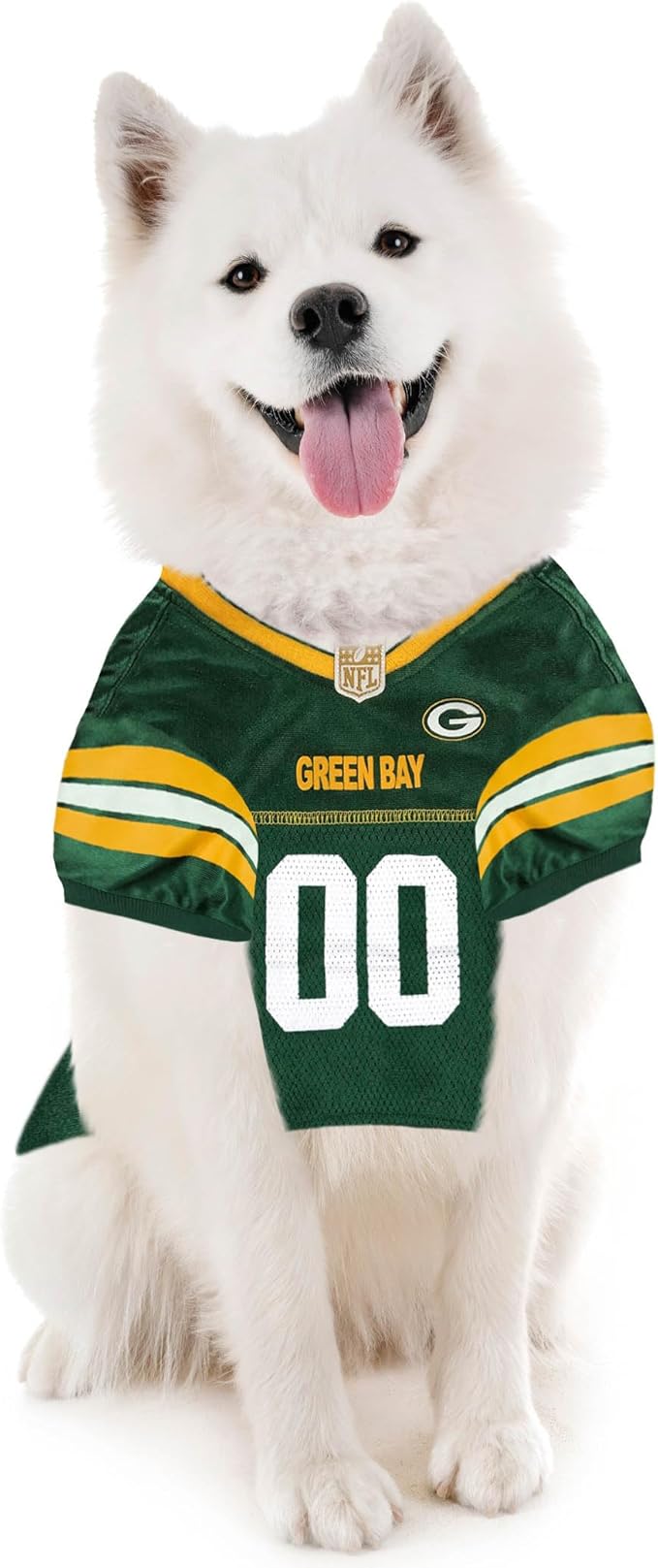 Pets First Green Bay Packers NFL Dog Jersey - Size 3X-Large. Dog & Cat Football Jersey Costume