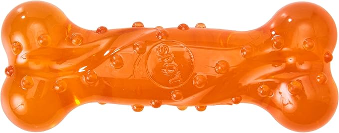 SPOT Play Strong Scent-sations Bone- Scent-Infused, Strong, Durable TPR Rubber, Heavy Duty Dog Toys for Aggressive Chewers up to 45lbs, Great for Puppies & Medium Breeds, 5in, Peanut Butter Flavored