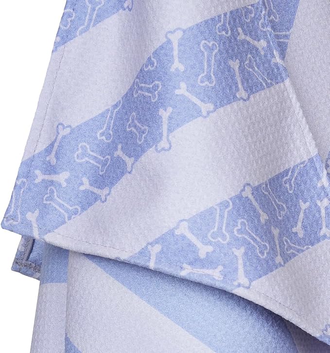 Dock & Bay Pet Towel - Super Absorbent & Quick Drying Dog Towels with Bag - 100% Recycled - Pawfect Purple, Large (120x70cm, 47x27)