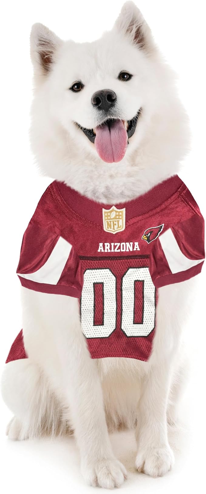 Pets First NFL Arizona Cardinals Dog Jersey, Size X-Small. Best Football Jersey Costume for Dogs & Cats
