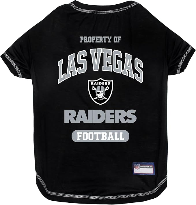 PET SHIRT for Dogs & Cats - NFL LOS VEGAS RAIDERS Dog T-Shirt, X-Large. - Cutest Pet Tee Shirt for the real sporty pup