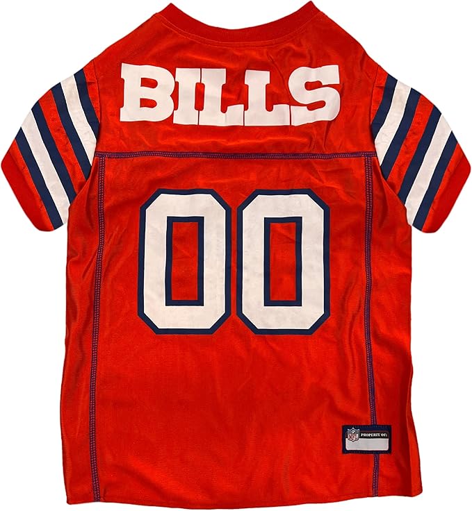 NFL Buffalo Bills Color Rush Dog Jersey, Size: X-Large - Cool and Sporty Shirt, Best Football Costume for Dogs & Cats - Licensed